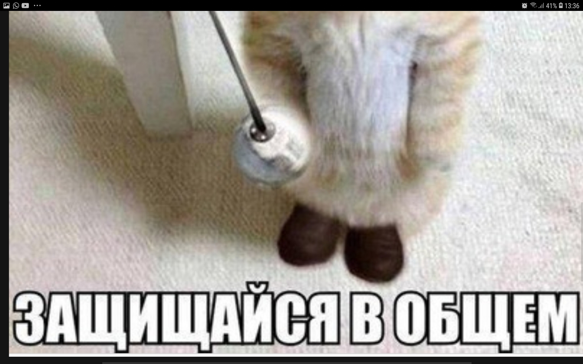 Ну, ты это, защищайся в общем...