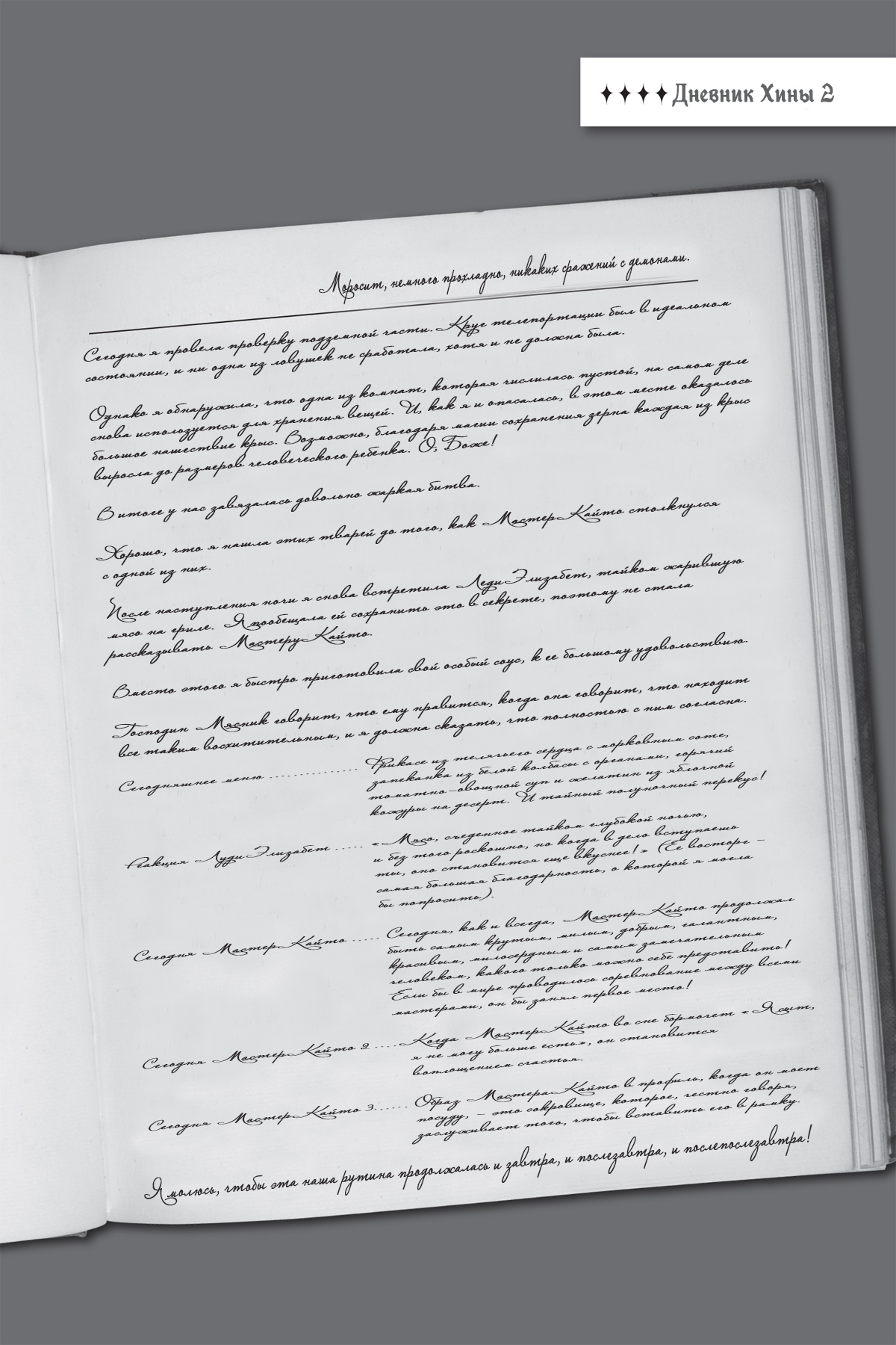 Распорядок Дня Хины (Передняя Сторона)